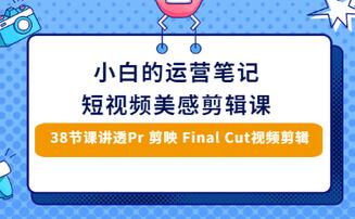 【副业项目3488期】短视频剪辑免费教学视频（小白也能学会的短视频美感剪辑课）-元满创业网
