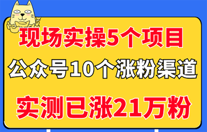 【副业项目3490期】公众号的10种矩阵引流的方法，实测已涨21万粉-元满创业网