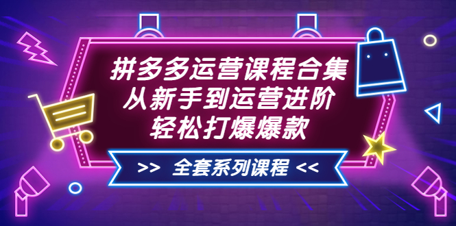 【副业项目3861期】拼多多运营课程合集：从新手到运营进阶，拼多多新手开店教程视频-元满创业网