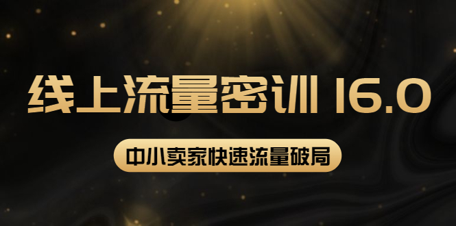 【副业项目4288期】2022秋秋线上流量密训16.0：包含 暴力引流10W+中小卖家流量破局技巧 等等-元满创业网