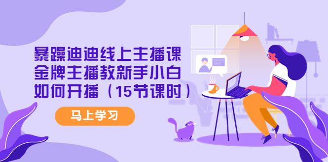 【副业项目4495期】暴躁迪迪线上主播课，金牌主播教新手小白如何开播（15节课时）-元满创业网