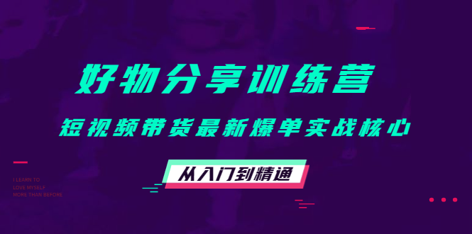 【副业项目4585期】好物分享训练营：短视频带货最新爆单实战核心，从入门到精通-元满创业网