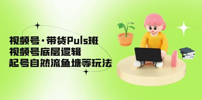 【副业项目5206期】视频号·带货Puls班，视频号底层逻辑，起号自然流鱼塘等玩法-元满创业网