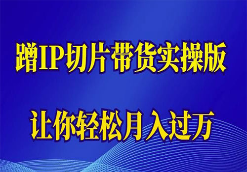 【副业项目6060期】2023蹭这个IP切片带货实操版，让你轻松月入过万（教程+素材）-元满创业网