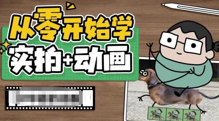 【副业项目6738期】从零开始学实拍加动画，实拍加动画创意教程（49节视频课）-元满创业网