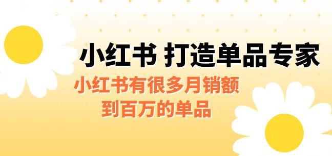 【副业项目6703期】某公众号付费文章《小红书打造单品专家》小红书有很多月销额到百万的单品-元满创业网
