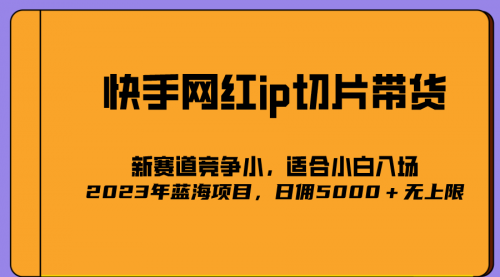 【副业项目7037期】2023爆火的快手网红IP切片，号称日佣5000＋的蓝海项目，二驴的独家授权-元满创业网