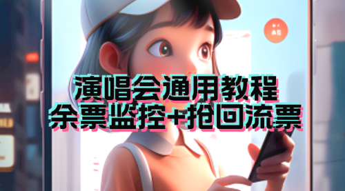 【副业项目7161期】演唱会通用_余票监控+抢回流票（教程+软件）-元满创业网