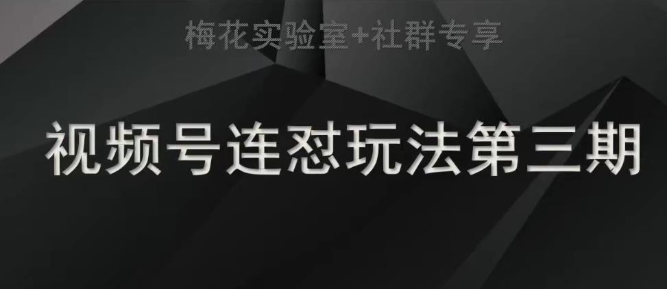 【副业项目7573期】梅花实验室社群连怼玩法第三期轻原创玩法+测素材方式-元满创业网