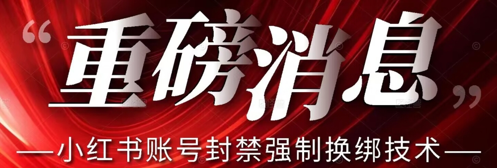 【副业项目7574期】【最新】小红书账号封禁强制换绑技术可日赚300-元满创业网