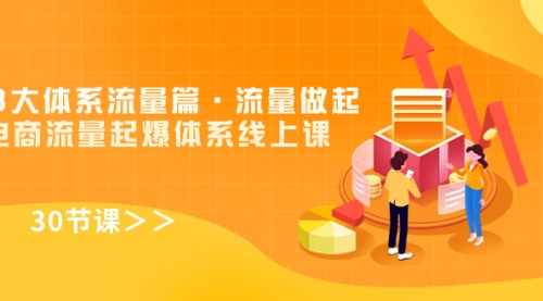 【副业项目7860期】8大体系流量篇·流量做起，电商流量起爆体系线上课（30节课）-元满创业网