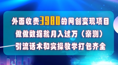 【副业项目8036期】在短视频等全媒体平台做数据流量优化，实测一月1W+，在外至少收费4000+-元满创业网
