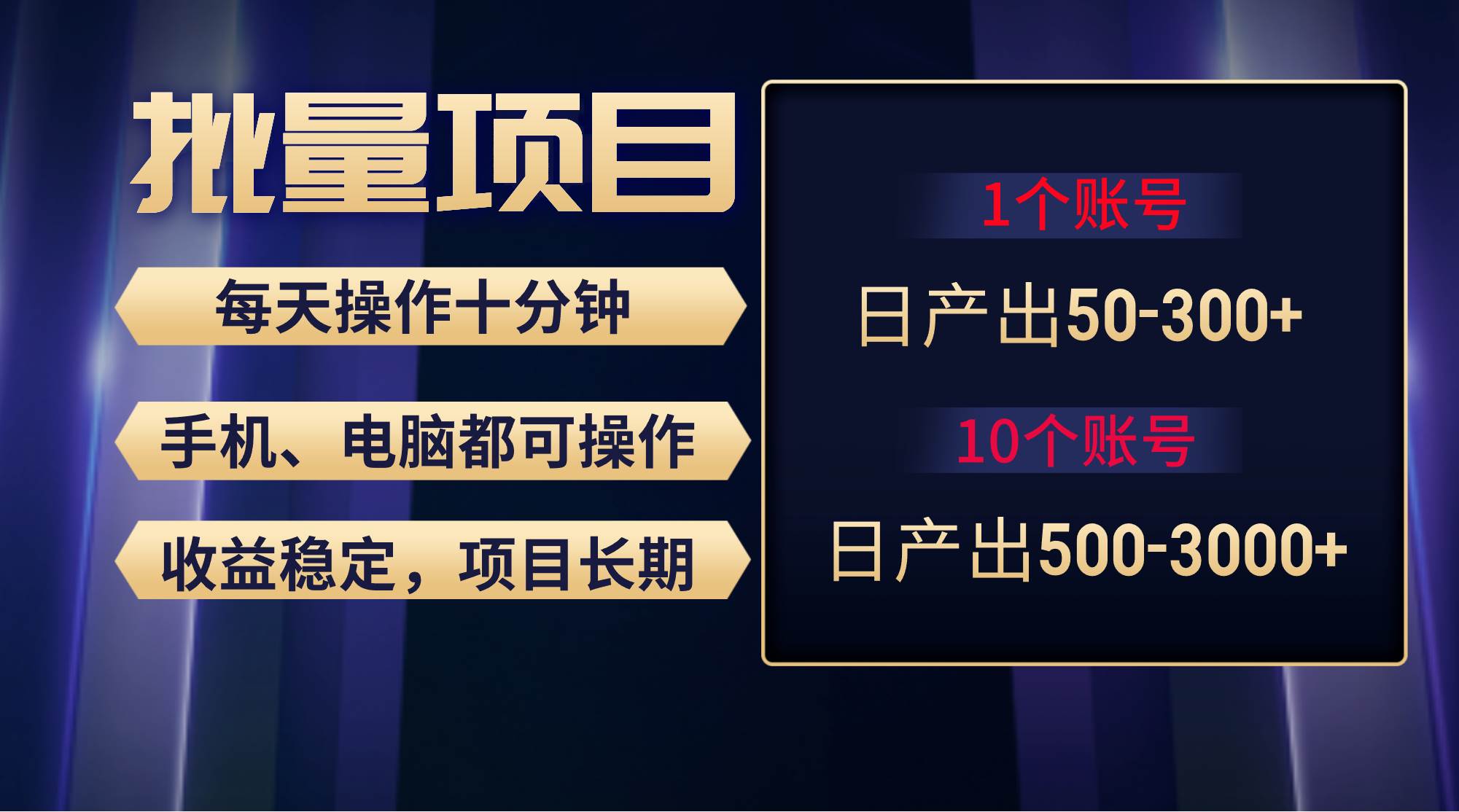 红利项目稳定月入过万，无脑操作好上手，轻松日入300+-元满创业网