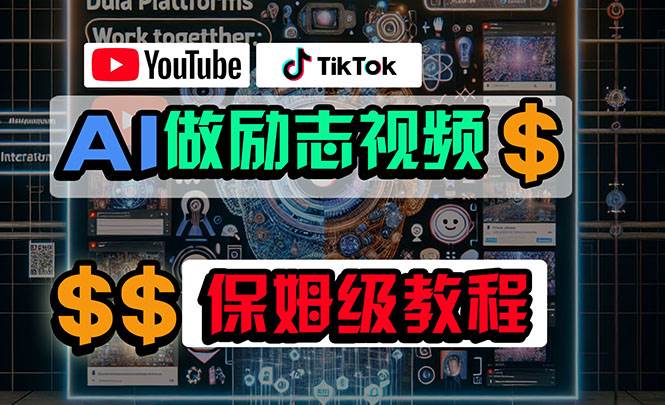 利用AI制作励志视频，在YouTube和TikTok赚钱，小白可做（附工具）-元满创业网