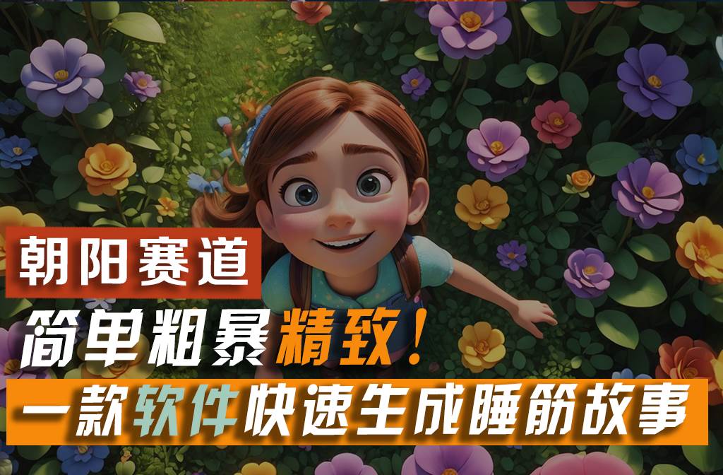 利用一款软件5分钟一条爆款睡前故事，简单粗暴精致！小白月入2w+-元满创业网