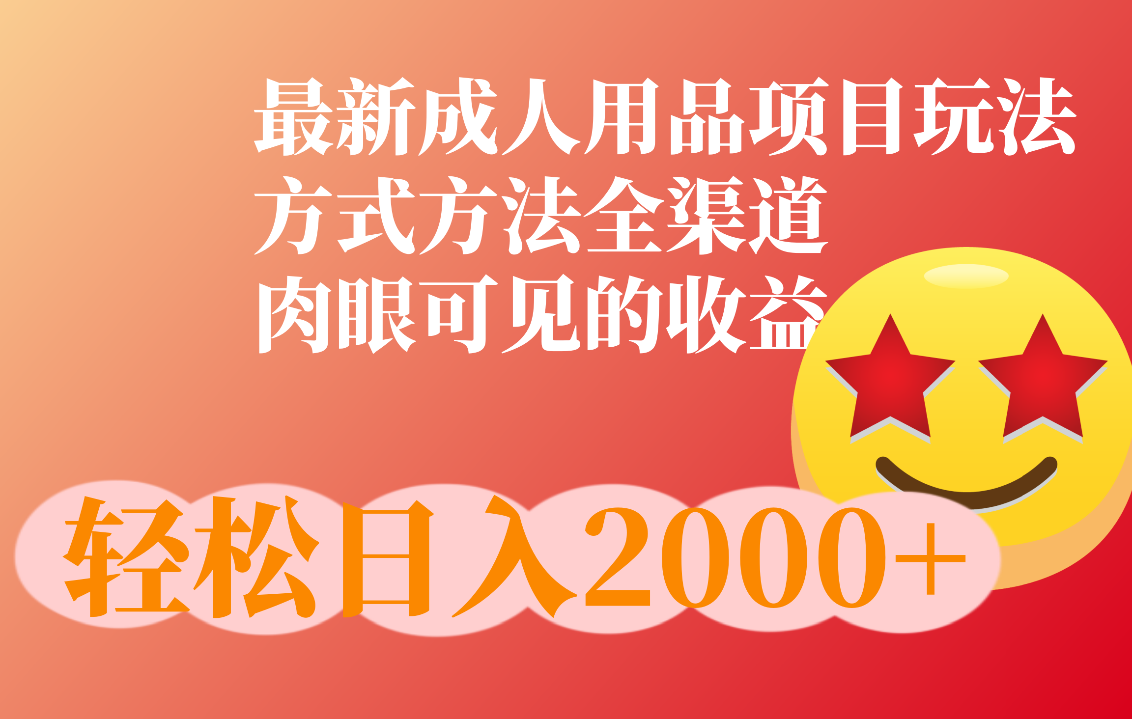 成人用品项目最新玩法，方式方法全渠道-元满创业网