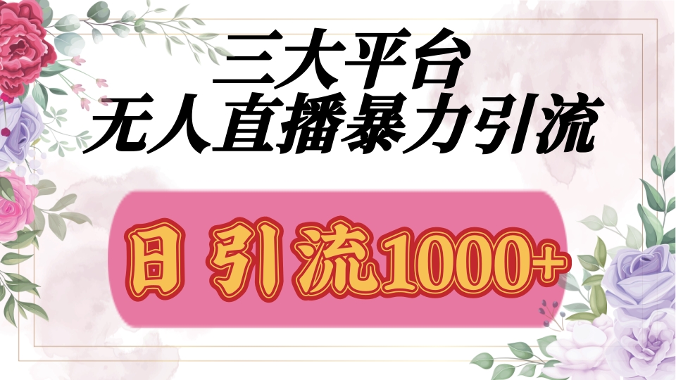 抖音，快手，视频号全平台通用，无人直播引流法，利用图片,模板,整套话术挂机全天支持矩阵操作，无限设备多开，超暴力引流，1000+高质量精准创业粉-元满创业网