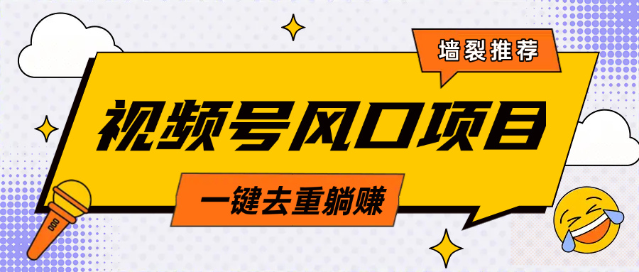 视频号风口蓝海项目，中老年人的流量密码，简单无脑，一键去重，轻松月入过万-元满创业网