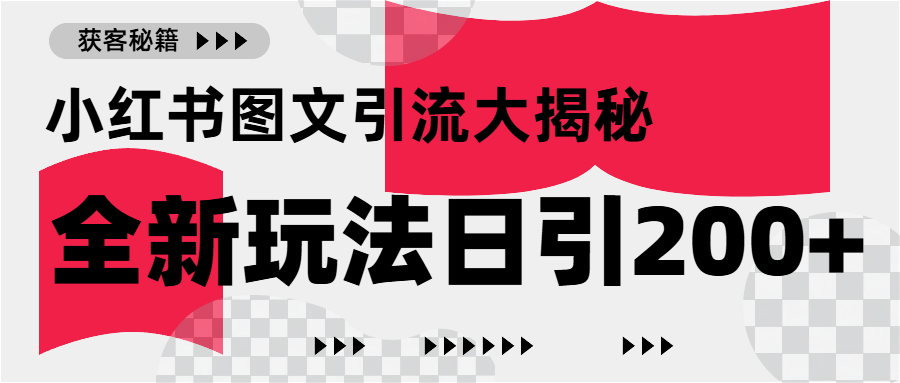 小红书图文引流，只需一张图片即可撬动百万流量，日引200+创业粉-元满创业网