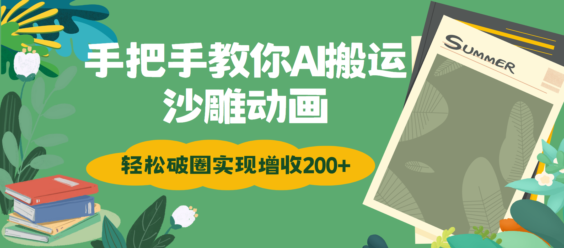 手把手教你用AI搬运沙雕动画轻松破圈实现增收200+-元满创业网
