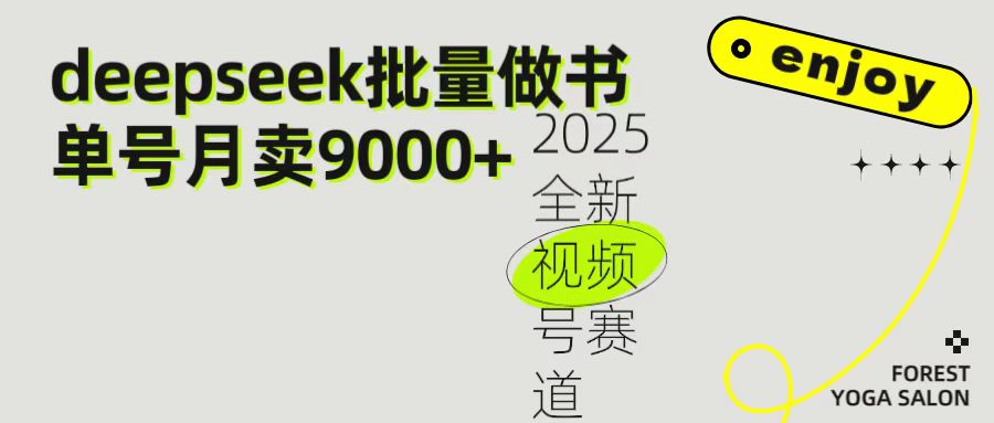 2025最新视频号项目 如何用Deepseek快速批量制作书单号 日入1000＋-元满创业网