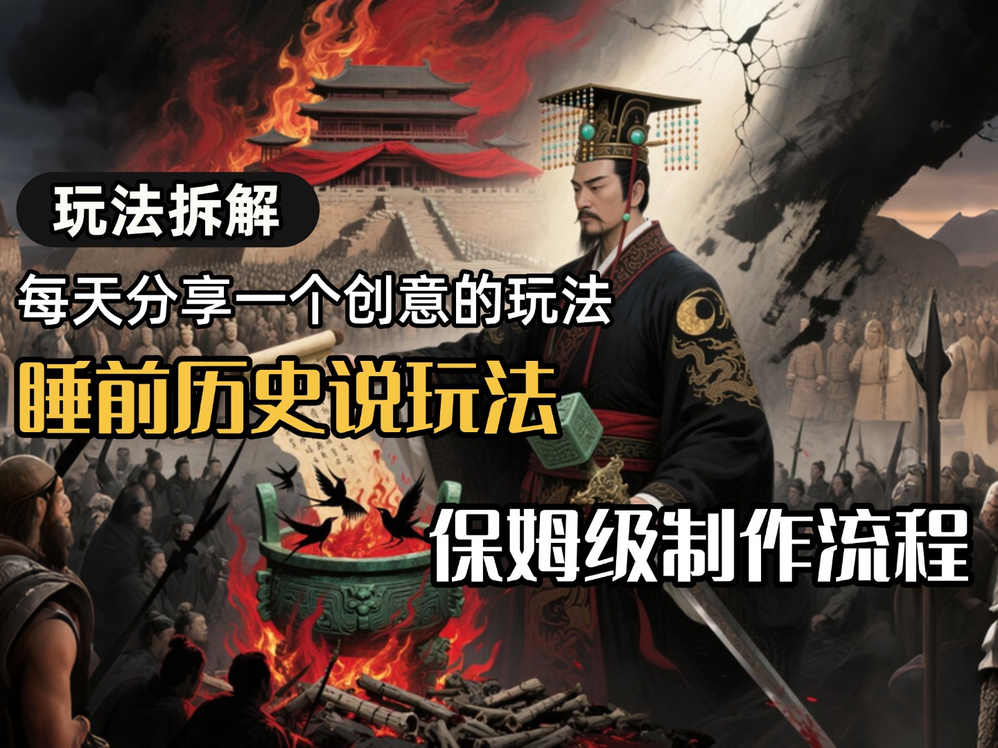13条作品涨粉24.5万，全流程拆解睡前历史说，保姆级教程-元满创业网